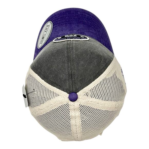 TCU Texas Christian University Horned Frogs Black Clover Trucker Hat NWT - Picture 9 of 12